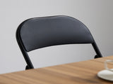 4pcs Elegant Foldable Iron & PVC Chairs for Convention & Exhibition Black 41844164