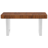 Basin Shelf Wall Mounted Steel and Solid Wood Oak 3302414