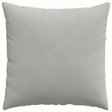 Sofa Pillows 2 pcs Light Grey 80 x 80 cm Fabric 42014070