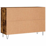 Sideboard Smoked Oak 101.5x35x70 cm Engineered Wood 827209