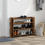 Shoe Rack Old Wood 80x25x62 cm Engineered Wood 859921