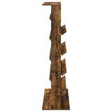 Magazine Rack Smoked Oak 70 x 41 x 156 cm Engineered Wood 899523