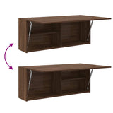 Bathroom Wall Cabinet Brown Oak 100x25x40 cm Engineered Wood 860109