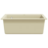 Granite Kitchen Sink Single Basin Beige 144862