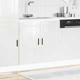 Sink Base Cabinet "Porto" High Gloss White 80x46x81.5 cm Engineered Wood 853929