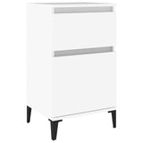 ZNTS Bedside Cabinet White 40x35x70 cm 819708