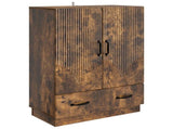 Sideboard Smoked Oak 66 x 34.5 x 92 cm Engineered Wood 895360