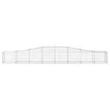 Arched Gabion Baskets 2 pcs 400x50x40/60 cm Galvanised Iron 3145917