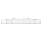 Arched Gabion Baskets 7 pcs 400x50x40/60 cm Galvanised Iron 3145922