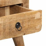 Bedside Cabinet 2 pcs 40x32x46 cm Solid Wood Rough Mango 4104512