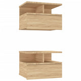 Floating Nightstands 2 pcs Sonoma Oak 40x31x27cm Engineered Wood 800412