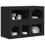 Sideboard Black 80.5 x 35 x 59 cm Engineered Wood 891325