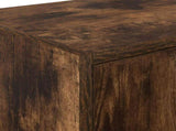 Garage Wall Cabinets 2 pcs Smoked Oak Engineered Wood 860634