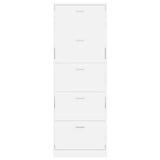 Shoe Cabinet White Engineered wood, plastic, aluminium alloy Medium 241240