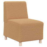 Modular Sofa Unit Armless 2 pcs Beige 55 x 74 x 82 cm 3399787
