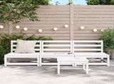 Garden Sofas Armless 3 pcs White 70x70x67 cm Solid Wood Pine 837929