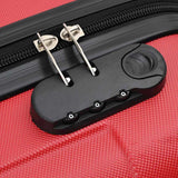 Suitcase with Lock 3 pcs Red 50 x 31 x 78 cm ABS Plastic 42006249