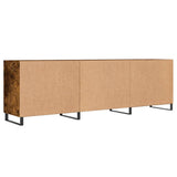TV Cabinet Smoked Oak 150x30x50 cm Engineered Wood 829121