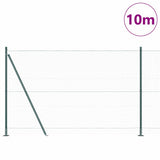 Welded Wire Fence with Concrete Base 10 x 1.6 m 3353498