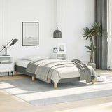 Bed Frame without Mattress Dark Grey 100x203 cm Twin XL Fabric 346854