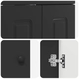 Bathroom Furniture Set Black 56 x 37.5 x 81 cm Engineered Wood 3404165