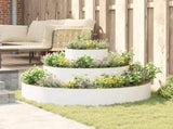 Garden Planter White 120 x 120 x 20 cm Cold-rolled Steel 873656