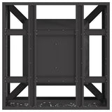 Fire Pit Black 60 x 60 x 30 cm Steel 858926