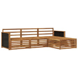 Outdoor Sofa Set 4 pcs Natural Solid Acacia Wood 3383192