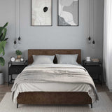 Bedside Cabinets 2 pcs Black 40x40x55 cm Engineered Wood 846075