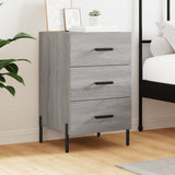 Bedside Cabinet Grey Sonoma 40x40x66 cm Engineered Wood 827674