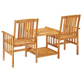 Bistro Set Natural wood colour Solid Acacia wood Standard Durable 45933