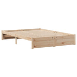 Bookcase Bed without Mattress 140x200cm Solid Wood Pine 3322359