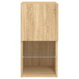 TV Cabinets with LED Lights 2 pcs Sonoma Oak 30.5x30x60 cm 836992