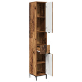 Bathroom Cabinet with Drawer Old Wood 31.5 x 33 x 190 cm 883412