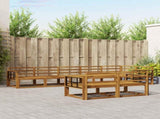 Outdoor Sofa Set 8 pcs Natural Solid Acacia Wood 3367762