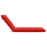 Sunlounger Cushion GEMERT 100% Polyester Red 190 x 80 x 9 cm 947452