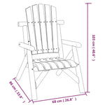 ZNTS 3 Piece Garden Lounge Set Solid Wood Spruce 3185522