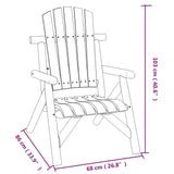 ZNTS 3 Piece Garden Lounge Set Solid Wood Spruce 3185522