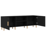 TV Cabinet Black Oak 150 x 30 x50 cm Engineered Wood 862797