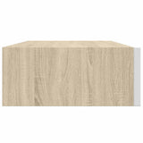 330250 Wall Drawer Shelves 2 pcs Oak and White 40x23,5x10cm MDF