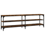 TV Cabinet Smoked Oak 160x30x50 cm Engineered Wood 826751