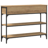 Console Table Artisan Oak 100 x 25 x 75 cm Engineered Wood 863512