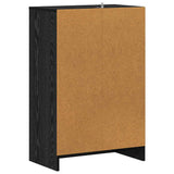 Shoe Cabinet Black Oak 60 x 35 x 92 cm Engineered Wood 862684