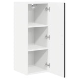 Wall Cabinet PORTO Black 30 x 31 x 80 cm Engineered Wood 885357