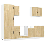 7 Piece Kitchen Cabinet Set Kalmar Sonoma Oak Engineered Wood 3314764