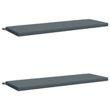 2-Piece Bench Cushions SOEST 2 pcs 100% Polyester Blue 949439