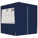 ZNTS Professional Party Tent with Side Walls 2x2 m Blue 90 g/m² 48517