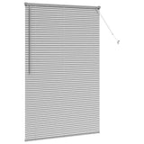 Window Blind with Curtains Manual Silver Aluminium 42005926