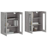 Wall Mounted Cabinets 2 pcs Grey Sonoma Engineered Wood 3197927