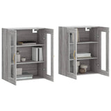 Wall Mounted Cabinets 2 pcs Grey Sonoma Engineered Wood 3197927